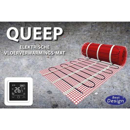 "Queep" elektrische vloerverwarmings-mat | 7.0 m2